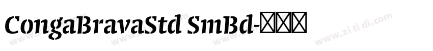 CongaBravaStd SmBd字体转换